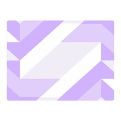 Geometric Abstract Art T- Shirt Purple Mountains Pattern Two Sides Premium Plush Fleece Blanket (mini) by EnriqueJohnson