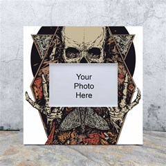 Gray And Multicolored Skeleton Illustration White Box Photo Frame 4  X 6  by uniart180623