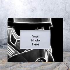Stormtroopers Sci Fi Mask White Tabletop Photo Frame 4 x6  by uniart180623