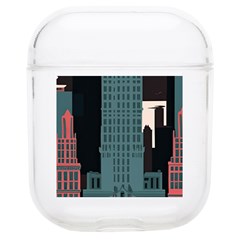 New York City Nyc Skyline Cityscape Airpods 1/2 Case by uniart180623