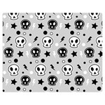 Skull-pattern- Two Sides Premium Plush Fleece Blanket (Medium) 60 x50  Blanket Back