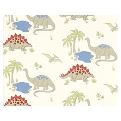 Dinosaur Art Pattern Premium Plush Fleece Blanket (medium) by Ket1n9