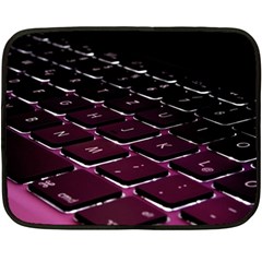 Computer Keyboard Two Sides Fleece Blanket (mini) by Ket1n9