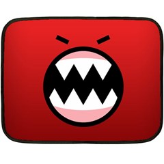 Funny Angry Fleece Blanket (mini) by Ket1n9