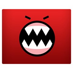 Funny Angry Two Sides Premium Plush Fleece Blanket (medium) by Ket1n9