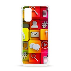 Colorful 3d Social Media Samsung Galaxy S20 6 2 Inch Tpu Uv Case by Ket1n9