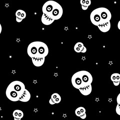 Skull Pattern Play Mat (square) by Ket1n9