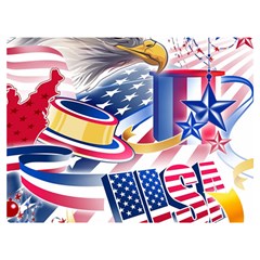 United States Of America Usa  Images Independence Day Two Sides Premium Plush Fleece Blanket (extra Small) by Ket1n9