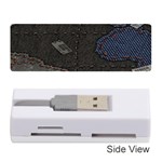 World Map Memory Card Reader (Stick) Front