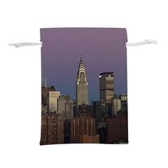 Skyline-city-manhattan-new-york Lightweight Drawstring Pouch (s) by Ket1n9