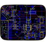 Technology Circuit Board Layout Two Sides Fleece Blanket (Mini) 35 x27  Blanket Front