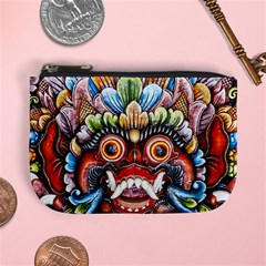 Wood Sculpture Bali Logo Mini Coin Purse by Ket1n9