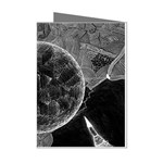 Space-universe-earth-rocket Mini Greeting Cards (Pkg of 8) Left