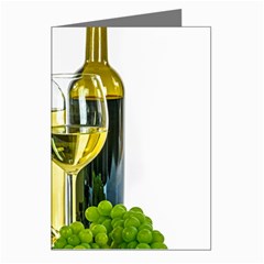 White-wine-red-wine-the-bottle Greeting Cards (pkg Of 8) by Ket1n9