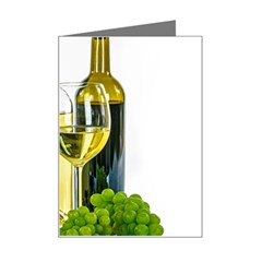 White-wine-red-wine-the-bottle Mini Greeting Card by Ket1n9