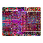Technology Circuit Board Layout Pattern Two Sides Premium Plush Fleece Blanket (Mini) 35 x27  Blanket Back