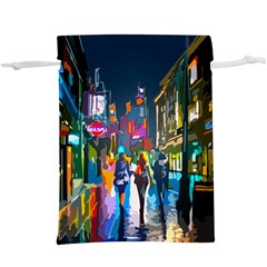 Abstract-vibrant-colour-cityscape Lightweight Drawstring Pouch (xl) by Ket1n9