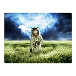 Astronaut Two Sides Premium Plush Fleece Blanket (Mini) 35 x27  Blanket Back