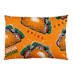Seamless-pattern-with-taco Pillow Case (two Sides) by Ket1n9