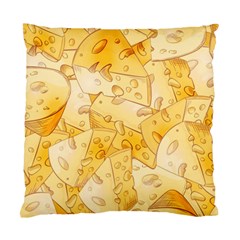 Cheese-slices-seamless-pattern-cartoon-style Standard Cushion Case (two Sides) by Ket1n9