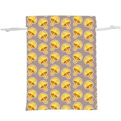Yellow-mushroom-pattern Lightweight Drawstring Pouch (xl) by Ket1n9