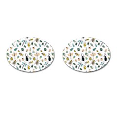 Insect Animal Pattern Cufflinks (oval) by Ket1n9