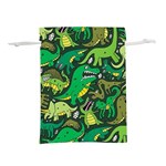 Dino Kawaii Lightweight Drawstring Pouch (S) Front
