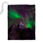 Aurora Northern Lights Celestial Magical Astronomy Drawstring Pouch (4XL) Back