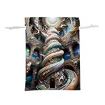 Fantasy Psychedelic Building Spiral Lightweight Drawstring Pouch (M) Front