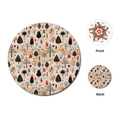 Pattern Seamless Playing Cards Single Design (round) by Vaneshop