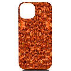 Floral Time In Peace And Love Iphone 14 Black Uv Print Case by pepitasart