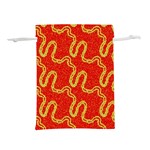 Background Ornamental Pattern Abstract Seamless Lightweight Drawstring Pouch (M) Back