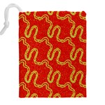 Background Ornamental Pattern Abstract Seamless Drawstring Pouch (4XL) Back