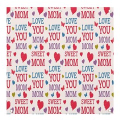 Love Mom Happy Mothers Day I Love Mom Graphic Banner And Sign 4  X 4  by Vaneshop