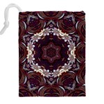 Rosette Kaleidoscope Mosaic Abstract Background Drawstring Pouch (5XL) Back