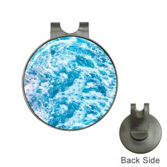 Blue Ocean Wave Texture Hat Clips With Golf Markers by Jack14