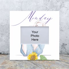 Monday 1 White Box Photo Frame 4  X 6  by SychEva