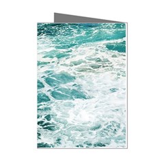 Blue Crashing Ocean Wave Mini Greeting Cards (pkg Of 8) by Jack14