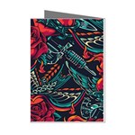 Vintage Flash Tattoos Designs Seamless Pattern Mini Greeting Cards (Pkg of 8) Left