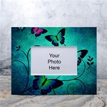 Texture Butterflies Background White Tabletop Photo Frame 4 x6  Front