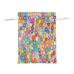 Sakura-cherry-blossom-floral Lightweight Drawstring Pouch (l) by Amaryn4rt