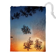 Hardest-frost-winter-cold-frozen Drawstring Pouch (5xl) by Amaryn4rt