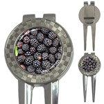 Blackberries-background-black-dark 3-in-1 Golf Divots Front