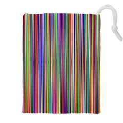 Striped-stripes-abstract-geometric Drawstring Pouch (5xl) by Amaryn4rt