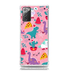 Colorful-funny-christmas-pattern Ho Ho Ho Samsung Galaxy Note 20 Tpu Uv Case by Amaryn4rt
