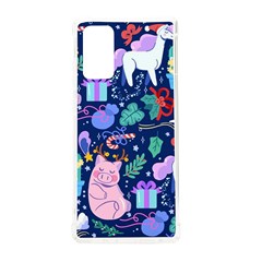Colorful-funny-christmas-pattern Pig Animal Samsung Galaxy Note 20 Tpu Uv Case by Amaryn4rt
