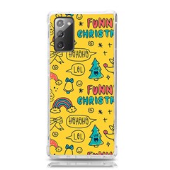 Colorful-funny-christmas-pattern Cool Ho Ho Ho Lol Samsung Galaxy Note 20 Tpu Uv Case by Amaryn4rt
