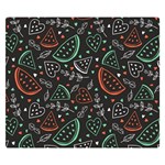 Seamless-vector-pattern-with-watermelons-mint -- Premium Plush Fleece Blanket (Small) 50 x40  Blanket Front