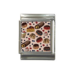 Seamless-pattern-with-sweet-cakes-berries Italian Charm (13mm) by Amaryn4rt