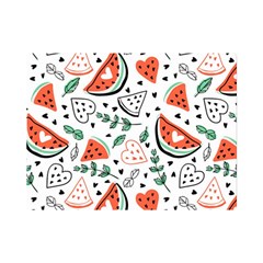 Seamless-vector-pattern-with-watermelons-mint Premium Plush Fleece Blanket (mini) by Amaryn4rt